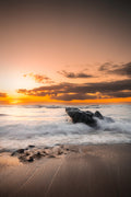 Quand le soleil touche la mer
