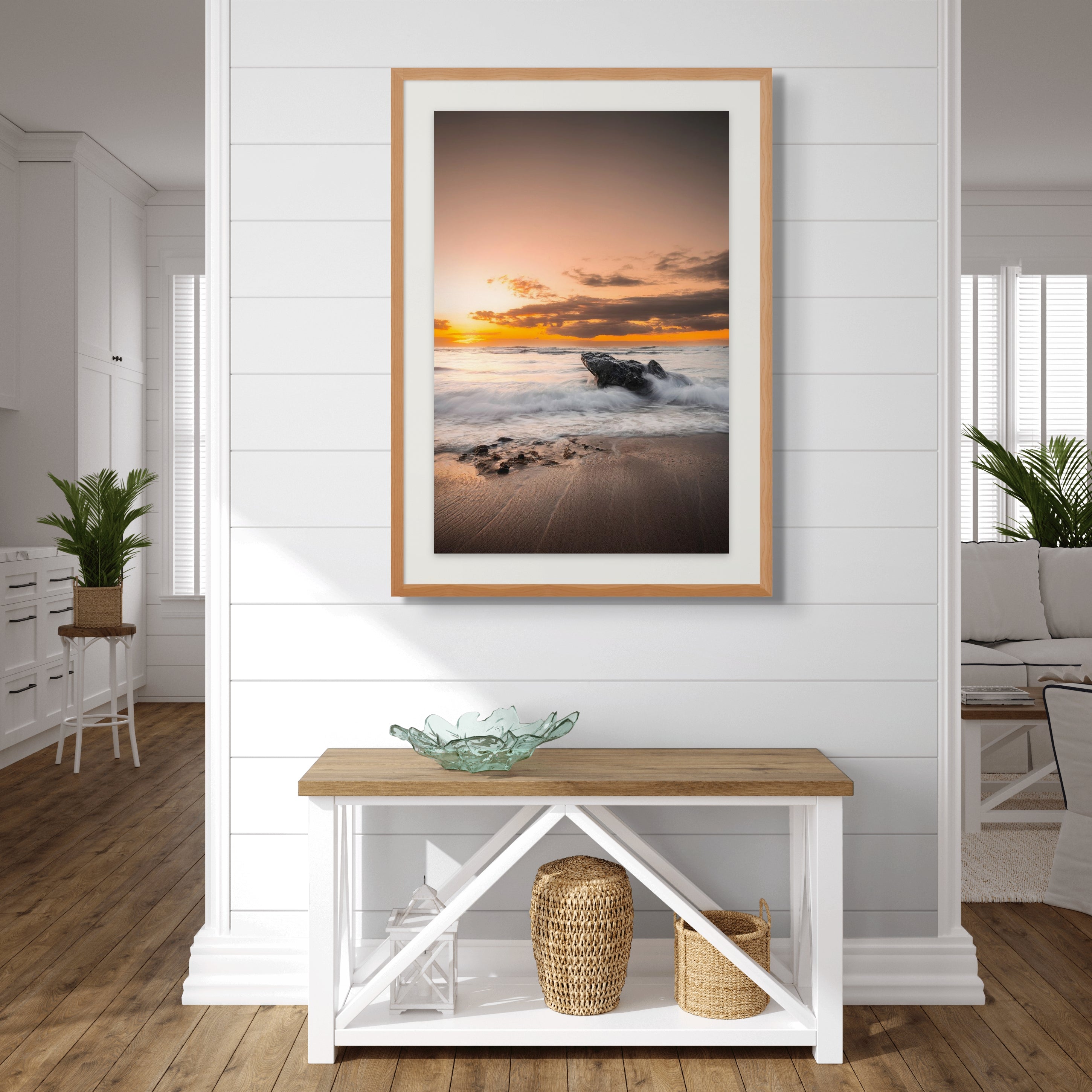 Quand le soleil touche la mer